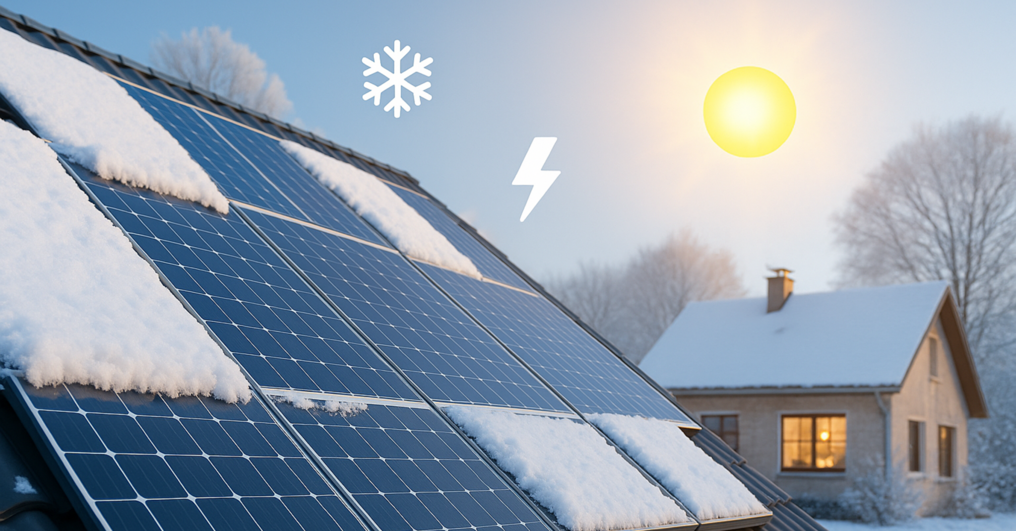 Panneaux solaires en hiver : ça produit ou pas ?